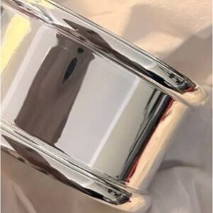 Pottery Barn Maxwell set of 4 silver plated napkin rings